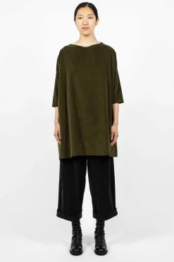Album di Famiglia 31_192 Boatneck Tunic Olive| Tops