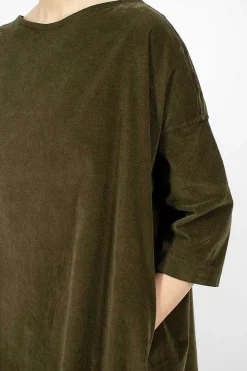 Album di Famiglia 31_192 Boatneck Tunic Olive| Tops