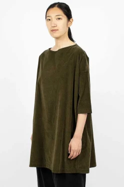 Album di Famiglia 31_192 Boatneck Tunic Olive| Dresses