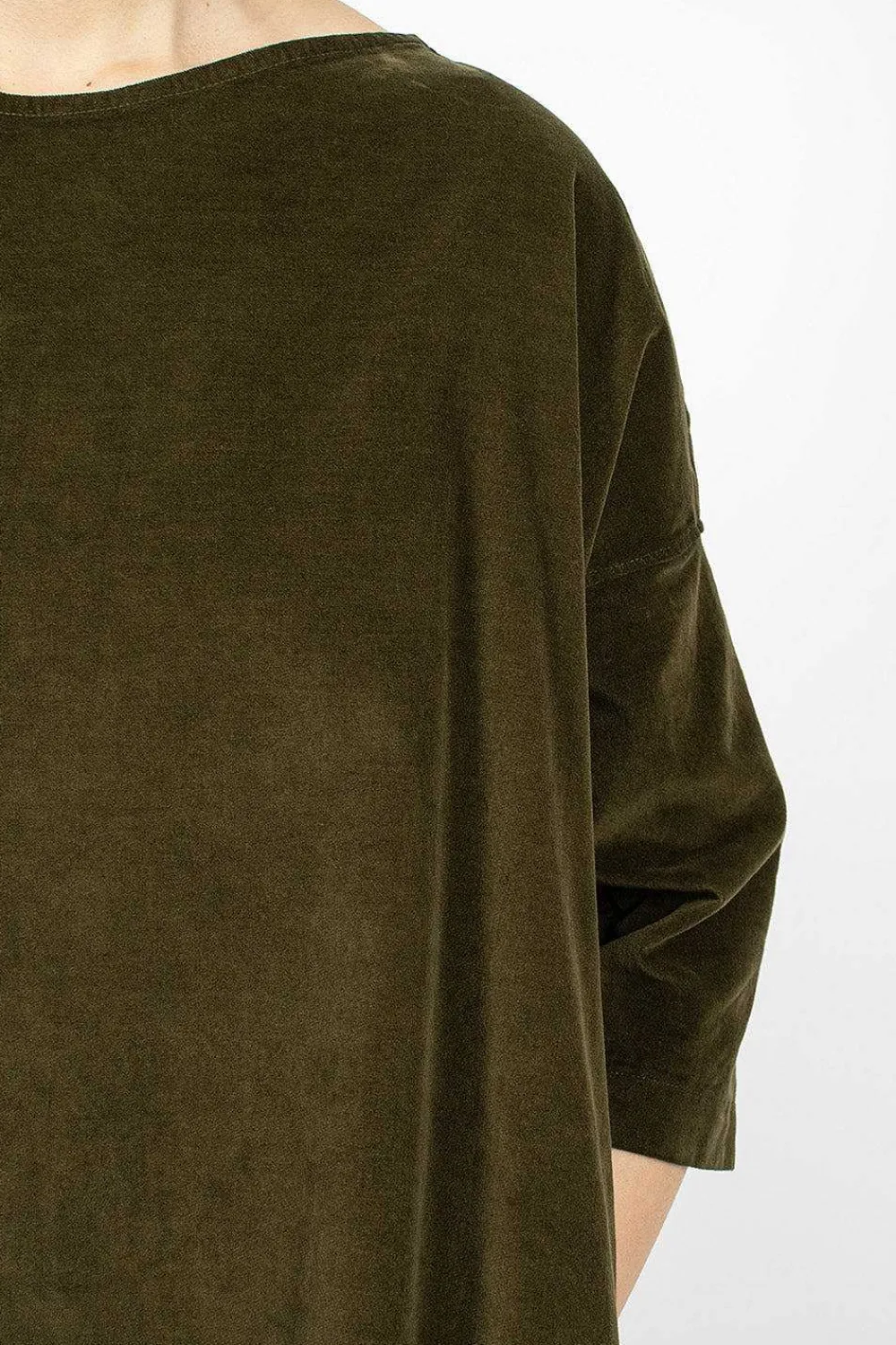 Album di Famiglia 31_192 Boatneck Tunic Olive| Dresses