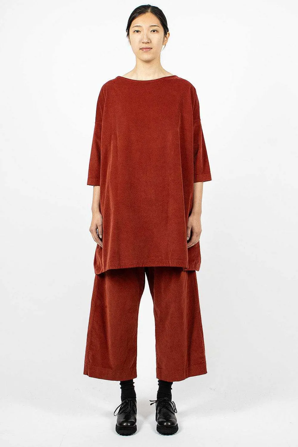 Album di Famiglia 31_192 Boatneck Tunic Red| Tops