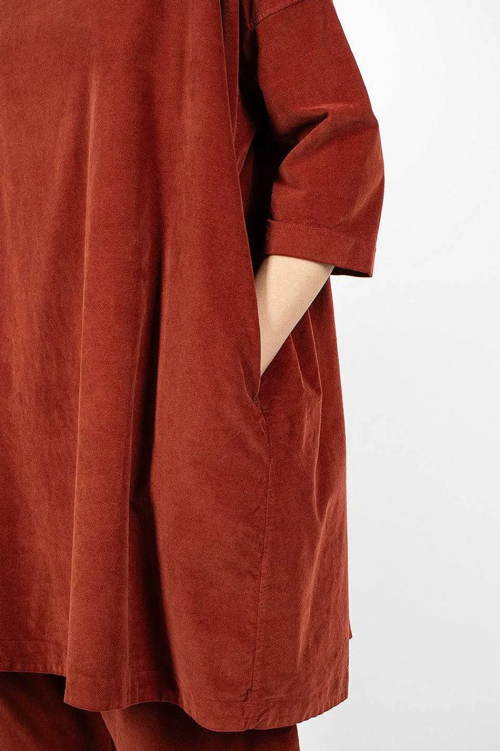 Album di Famiglia 31_192 Boatneck Tunic Red| Tops