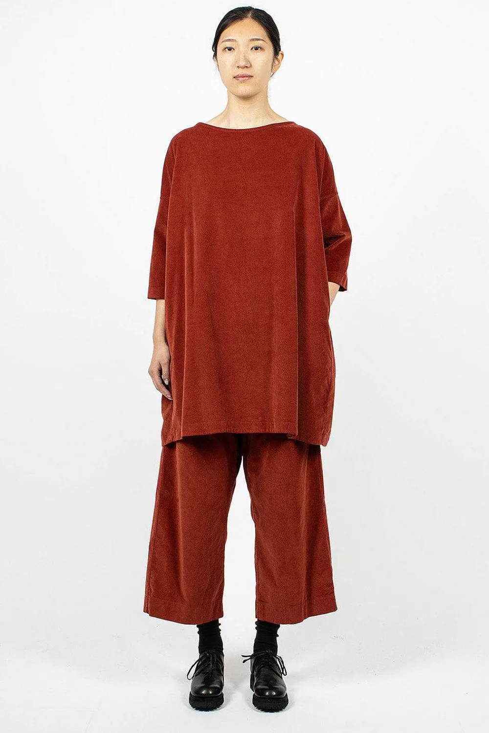 Album di Famiglia 31_192 Boatneck Tunic Red| Tops