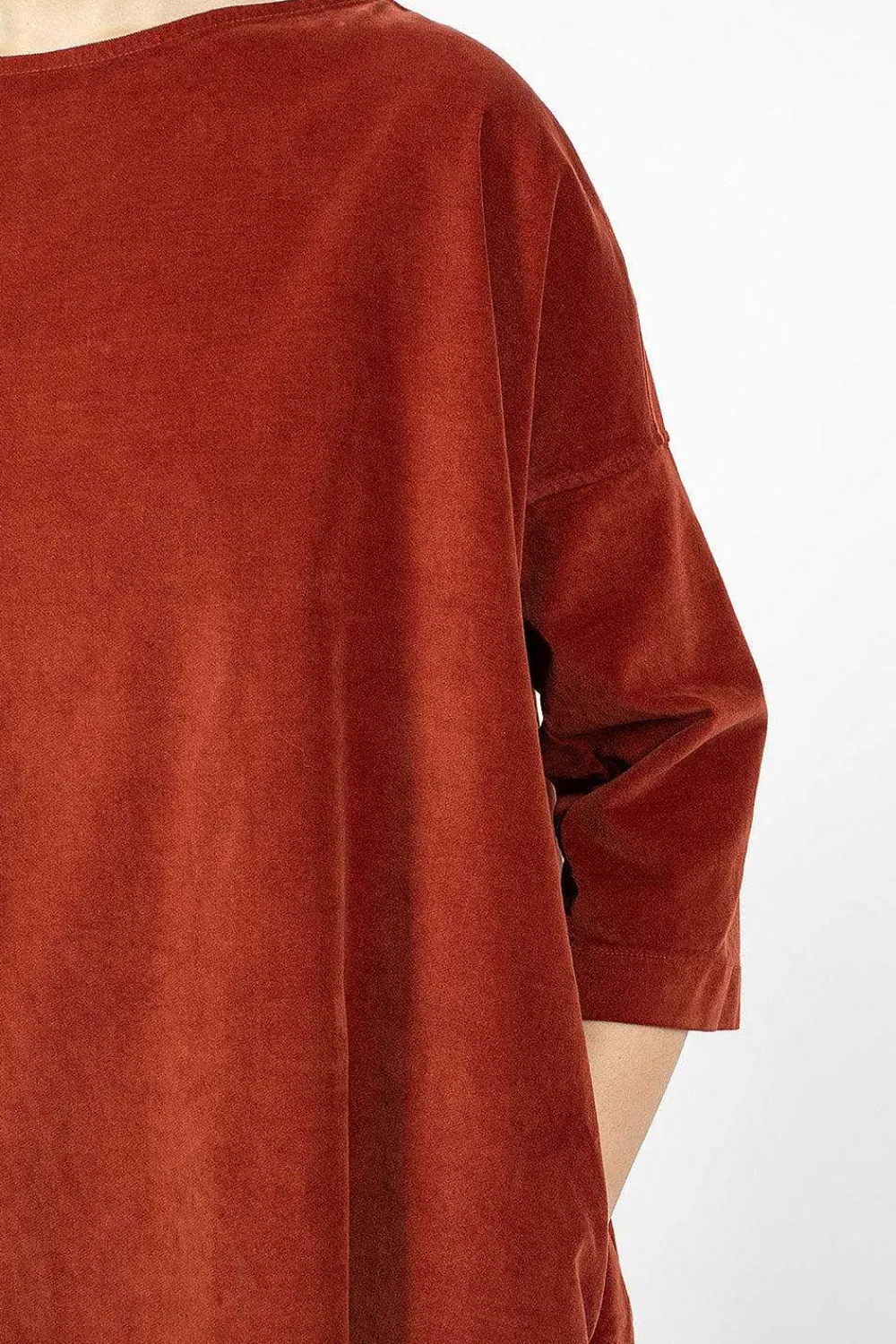 Album di Famiglia 31_192 Boatneck Tunic Red| Tops