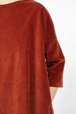 Album di Famiglia 31_192 Boatneck Tunic Red| Dresses