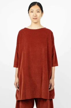 Album di Famiglia 31_192 Boatneck Tunic Red| Dresses