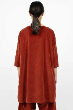Album di Famiglia 31_192 Boatneck Tunic Red| Dresses