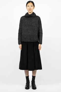 Album di Famiglia 40_213 Oversized High Neck Slate| Knitwear