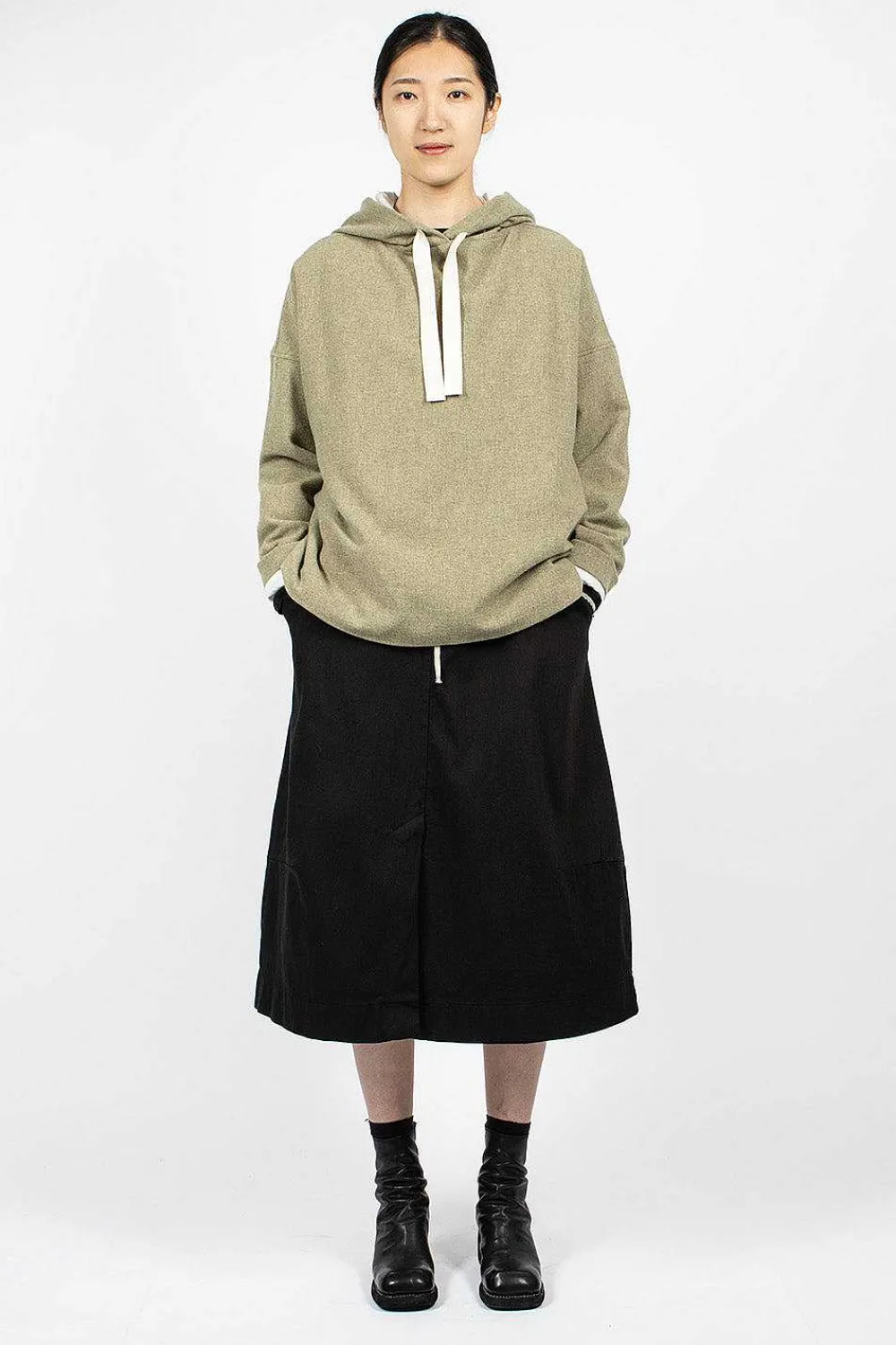 Album di Famiglia 40_210 Oversized Hoodie Olive| Tops