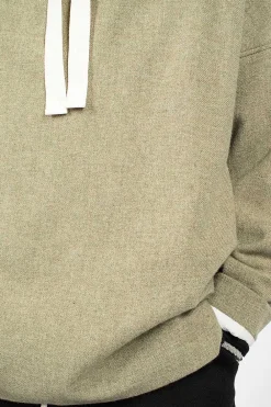 Album di Famiglia 40_210 Oversized Hoodie Olive| Tops