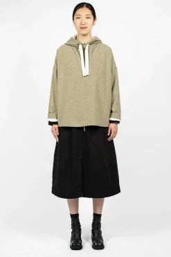 Album di Famiglia 40_210 Oversized Hoodie Olive| Knitwear