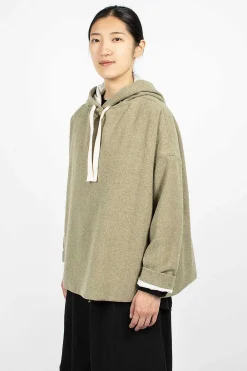 Album di Famiglia 40_210 Oversized Hoodie Olive| Knitwear