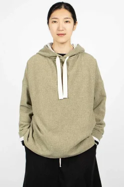 Album di Famiglia 40_210 Oversized Hoodie Olive| Knitwear