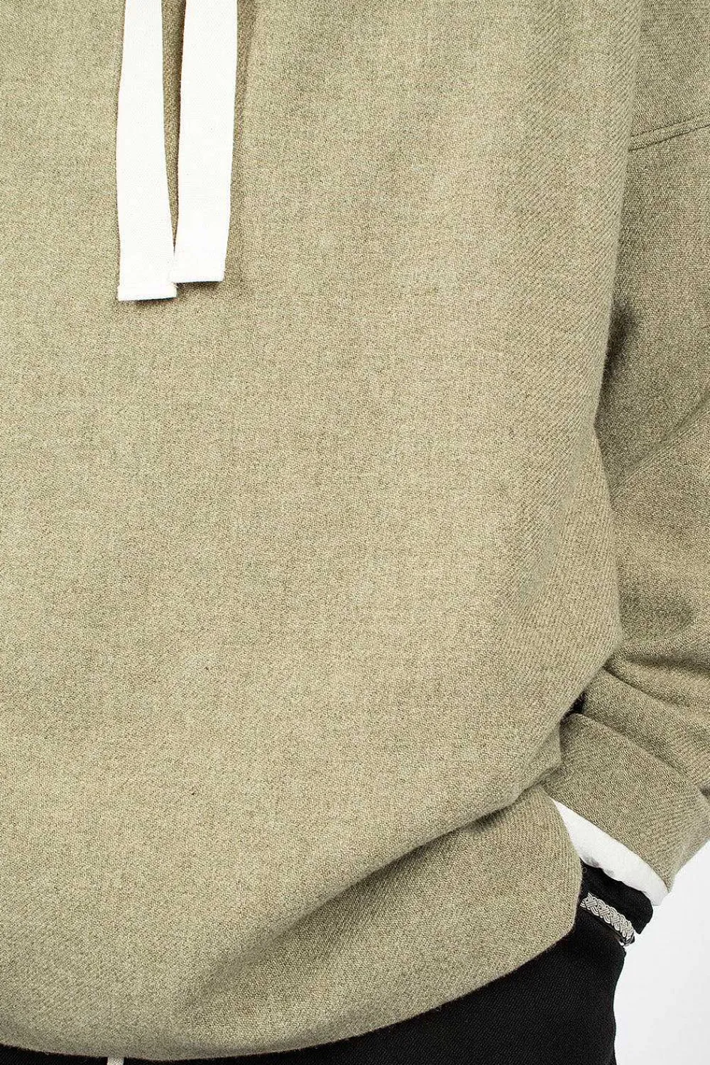 Album di Famiglia 40_210 Oversized Hoodie Olive| Knitwear