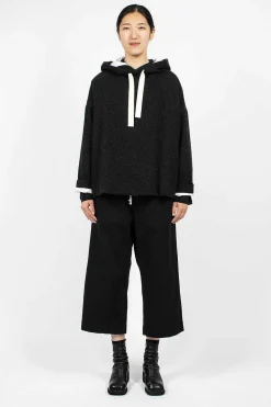 Album di Famiglia 40_210 Oversized Hoodie Slate| Knitwear