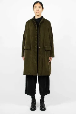 Album di Famiglia 45_29 Velvet Coat Olive| Outerwear