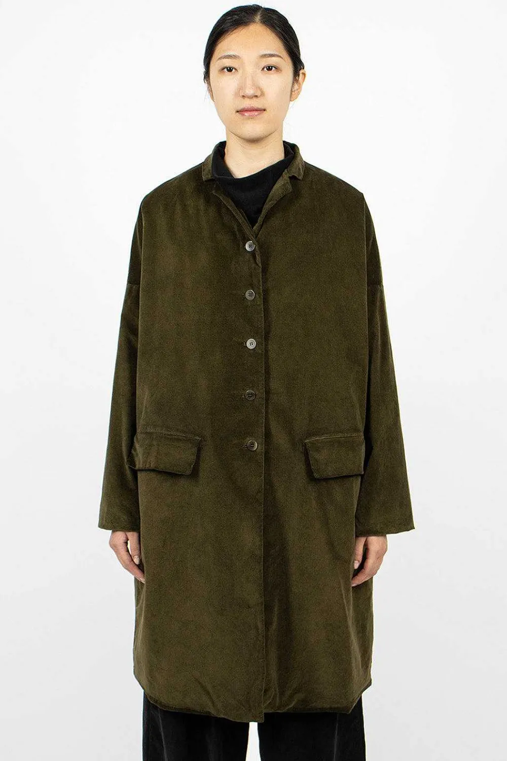 Album di Famiglia 45_29 Velvet Coat Olive| Outerwear