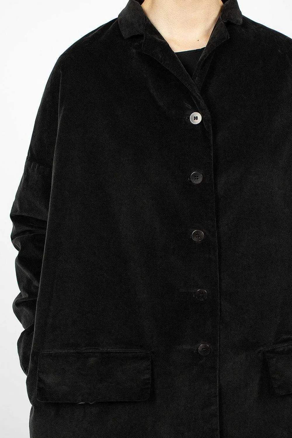 Album di Famiglia 45_29 Velvet Coat Slate| Outerwear