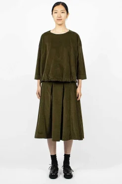 Album di Famiglia 40_211 Velvet Jumper Olive| Tops