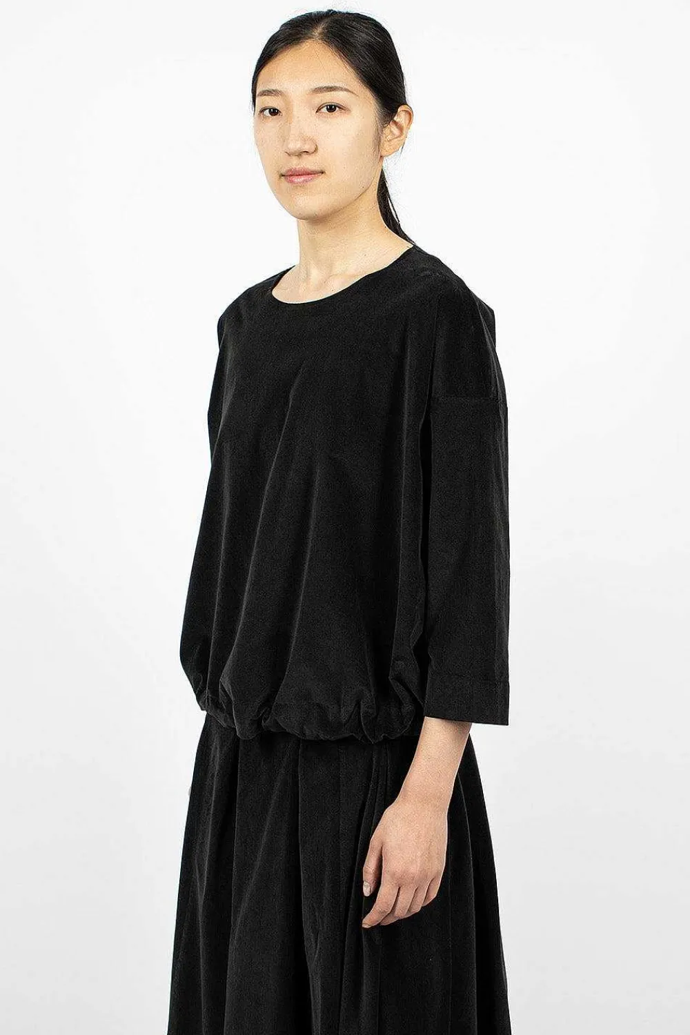 Album di Famiglia 40_211 Velvet Jumper Slate| Tops