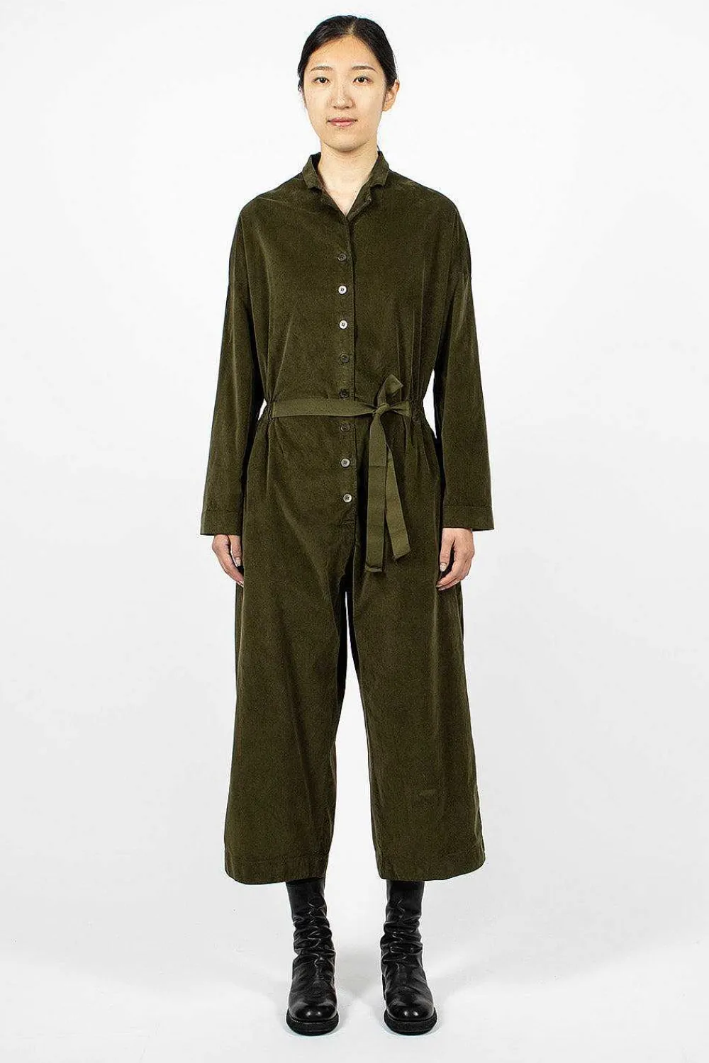 Album di Famiglia 60_03 Velvet Jumpsuit Olive| Trousers