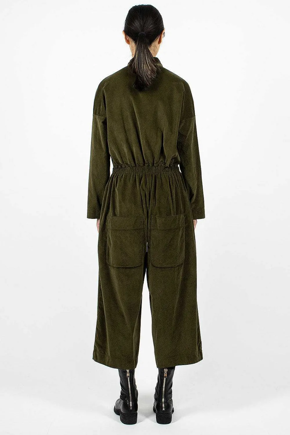 Album di Famiglia 60_03 Velvet Jumpsuit Olive| Trousers