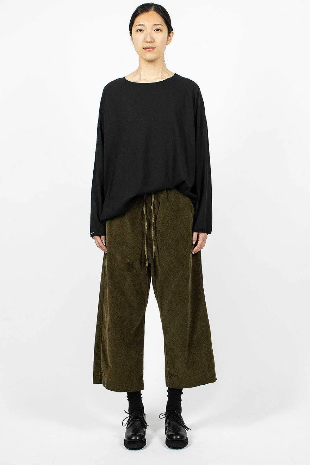 Album di Famiglia 23_206 Velvet W&S Trouser Olive| Trousers