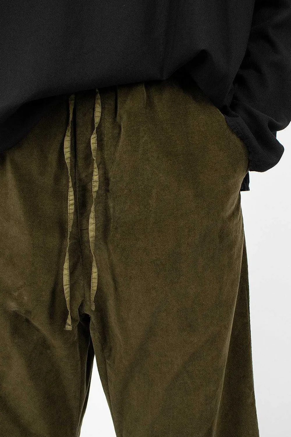 Album di Famiglia 23_206 Velvet W&S Trouser Olive| Trousers