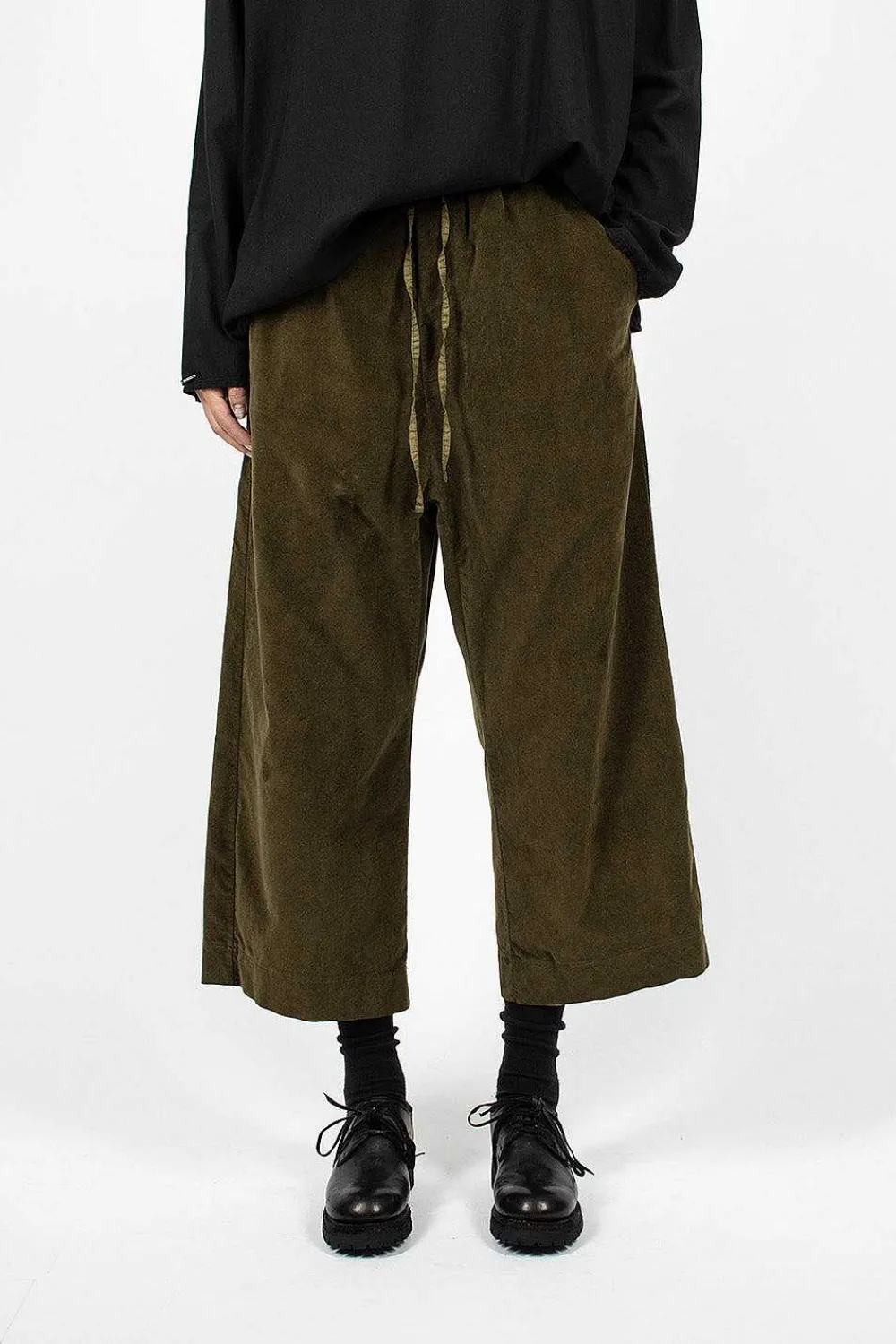 Album di Famiglia 23_206 Velvet W&S Trouser Olive| Trousers