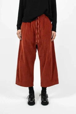 Album di Famiglia 23_206 Velvet W&S Trouser Red| Trousers