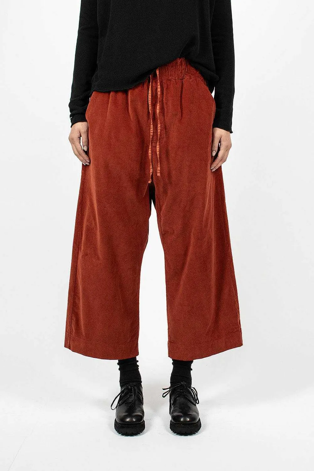 Album di Famiglia 23_206 Velvet W&S Trouser Red| Trousers