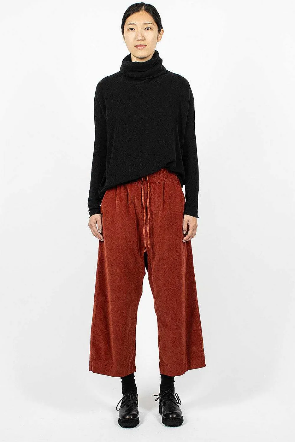 Album di Famiglia 23_206 Velvet W&S Trouser Red| Trousers