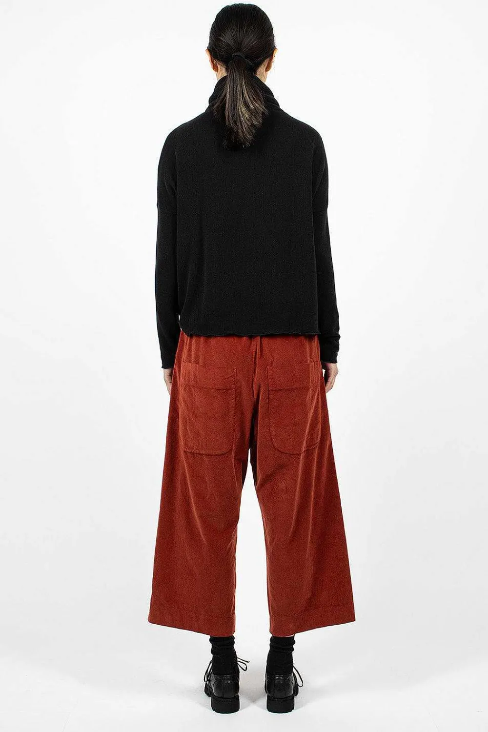 Album di Famiglia 23_206 Velvet W&S Trouser Red| Trousers