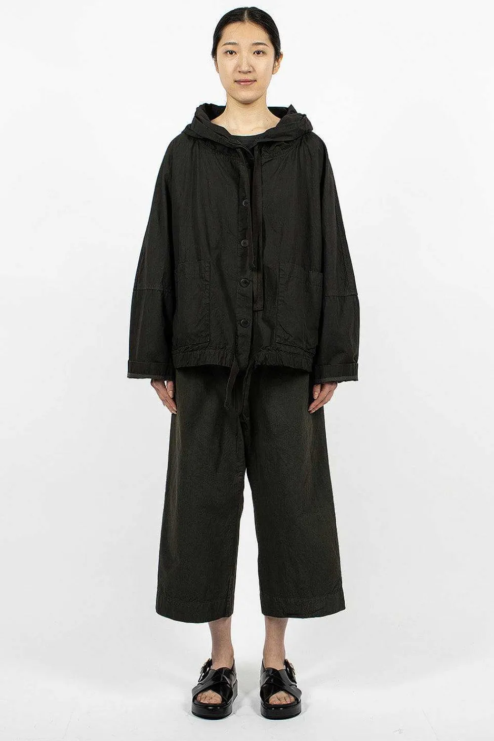 Album di Famiglia 4344 Hooded Jacket Cc Charcoal| Outerwear