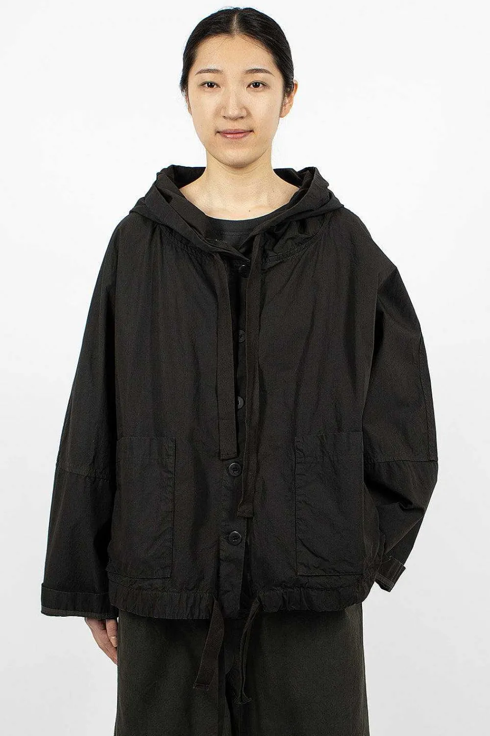Album di Famiglia 4344 Hooded Jacket Cc Charcoal| Outerwear