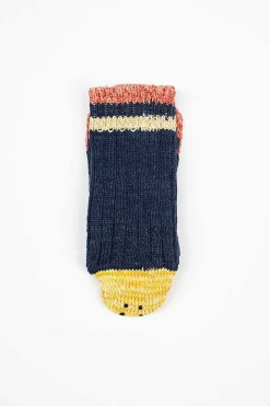Kapital 60 Ivy Rainbowy Happy Heel Navy| Tights & Socks