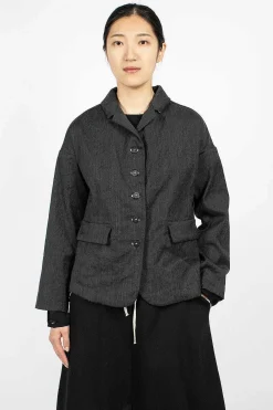 Album di Famiglia 4259 Loose Blazer Inox| Outerwear