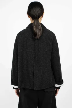 Album di Famiglia 4260 Loose Blazer Sw Slate| Outerwear