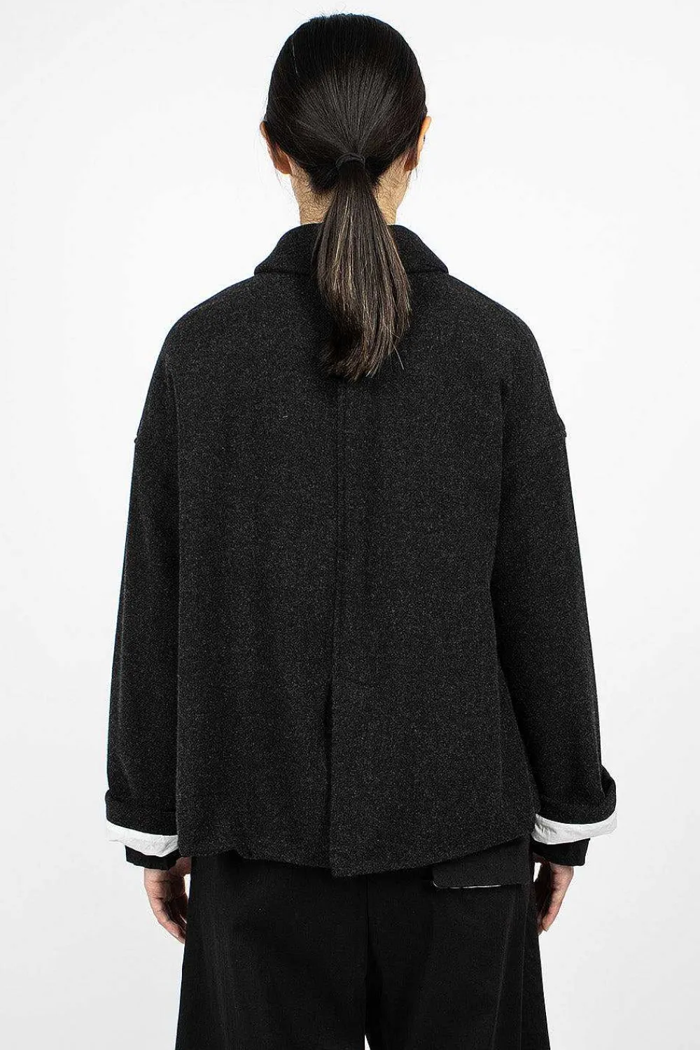 Album di Famiglia 4260 Loose Blazer Sw Slate| Outerwear