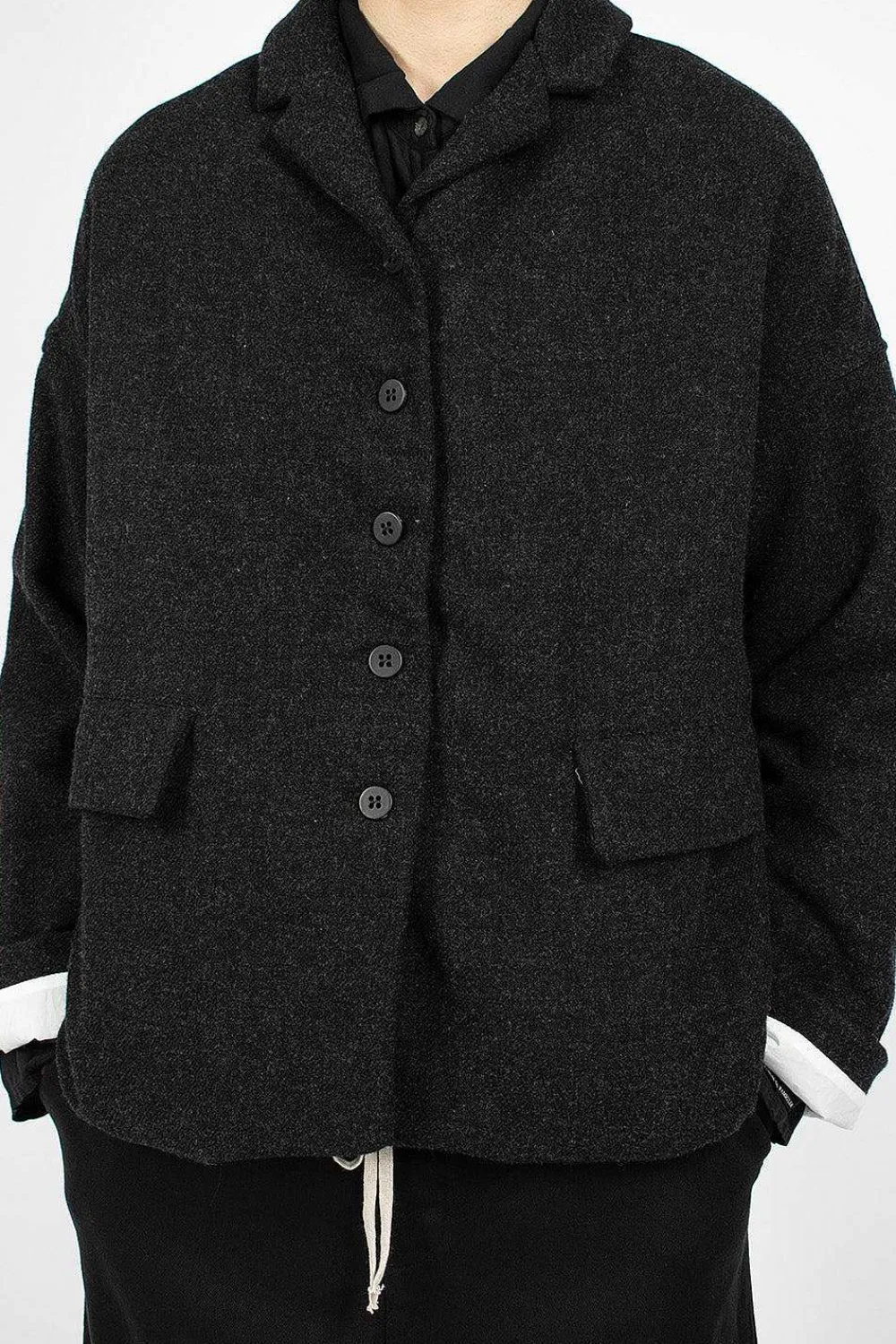 Album di Famiglia 4260 Loose Blazer Sw Slate| Outerwear