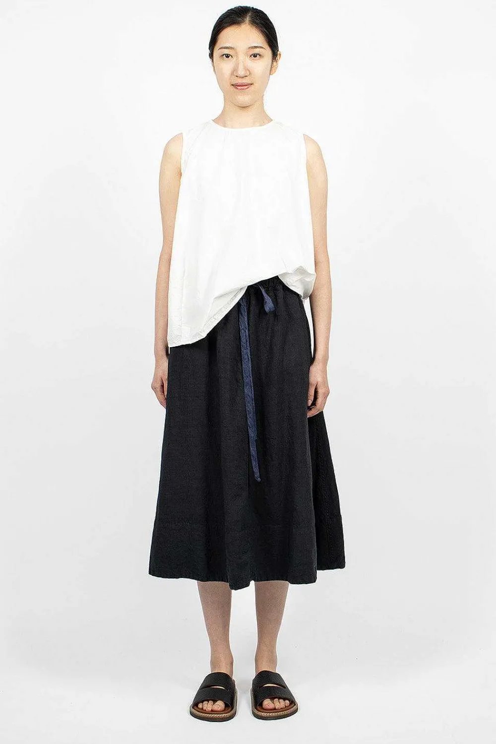 Chez Vidalenc 4 Panels Skirt Dark Navy| Skirts