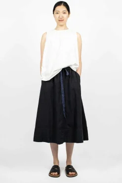 Chez Vidalenc 4 Panels Skirt Dark Navy| Skirts
