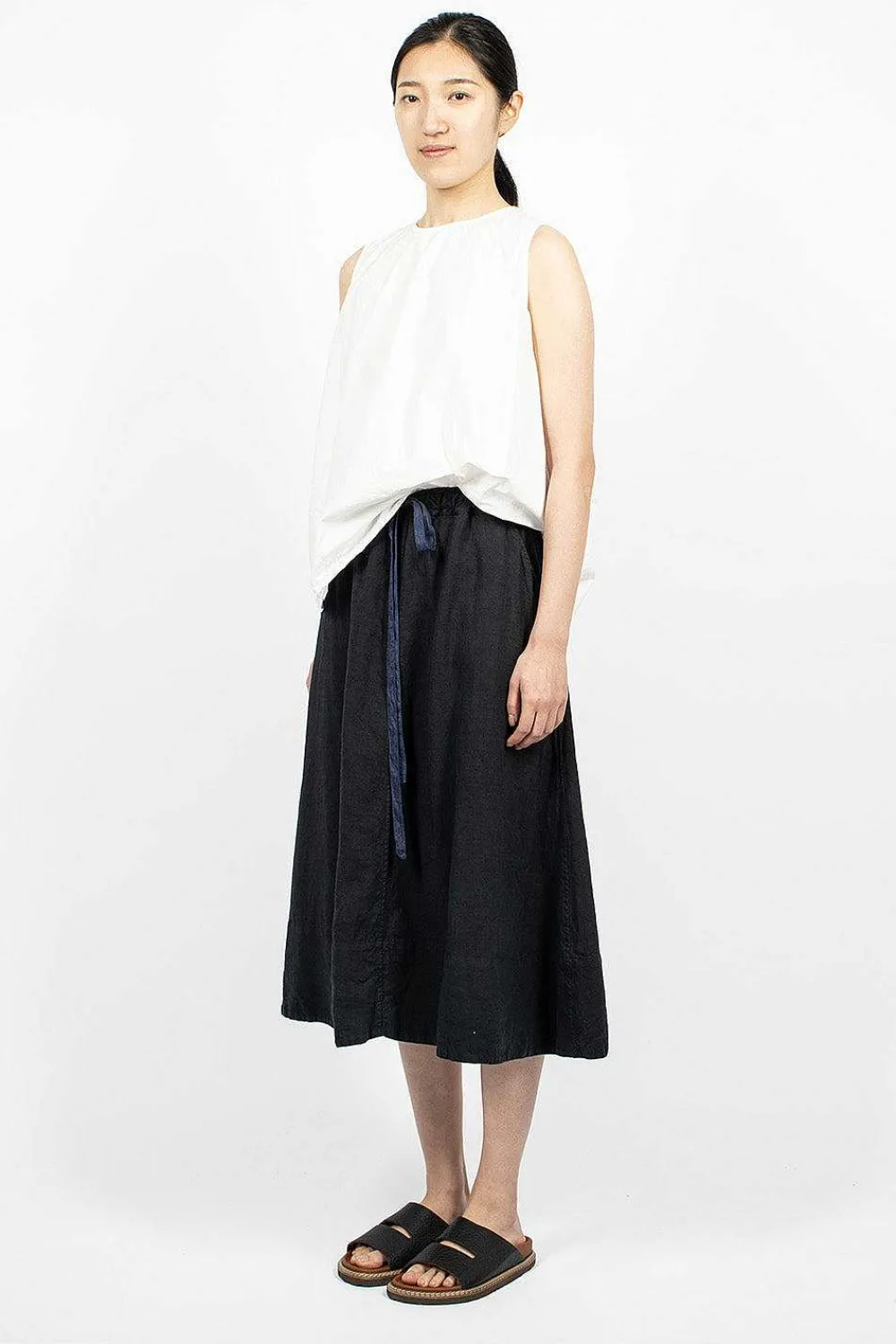 Chez Vidalenc 4 Panels Skirt Dark Navy| Skirts