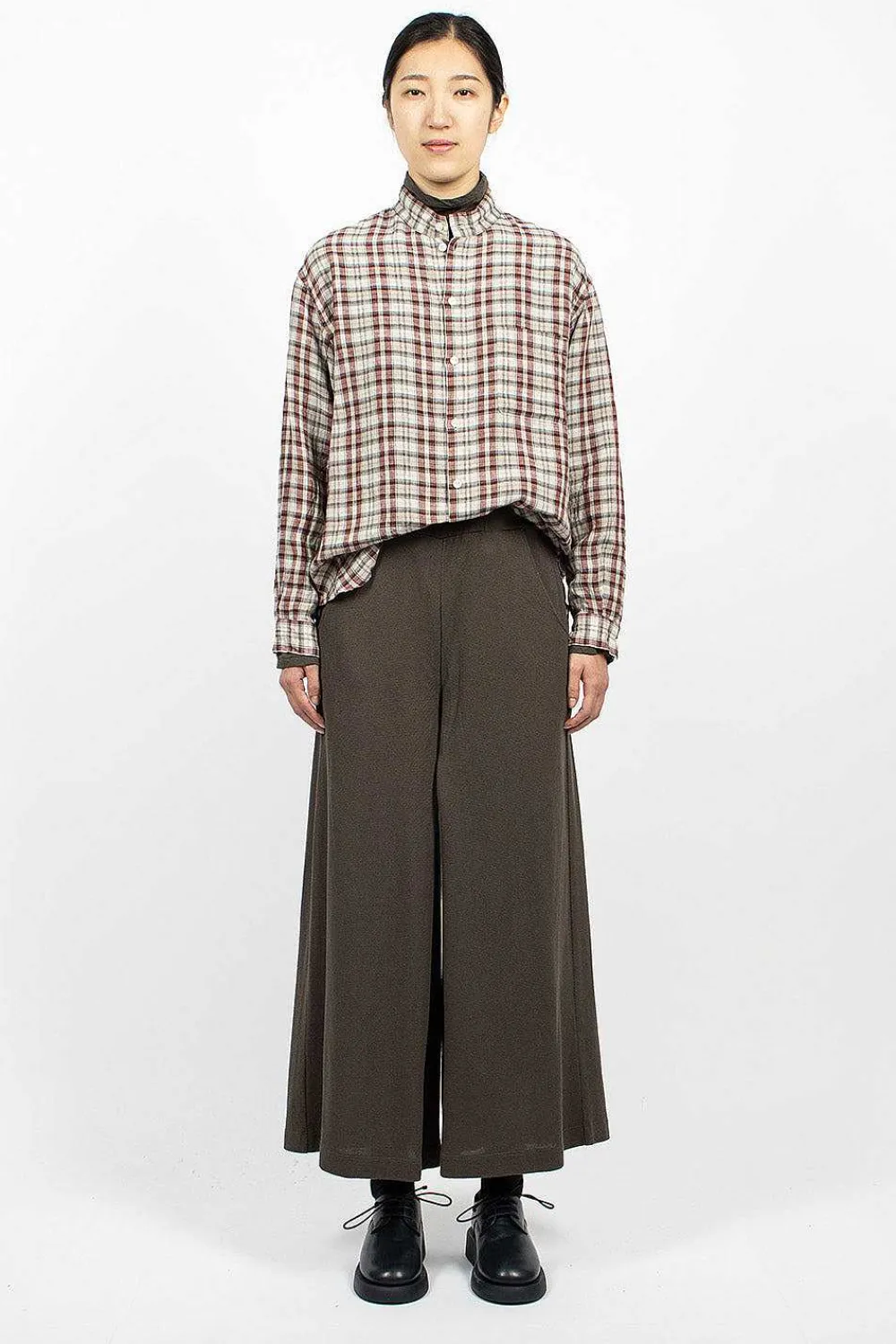 Vlas Blomme & Twelve Pant Charcoal Brown| Trousers