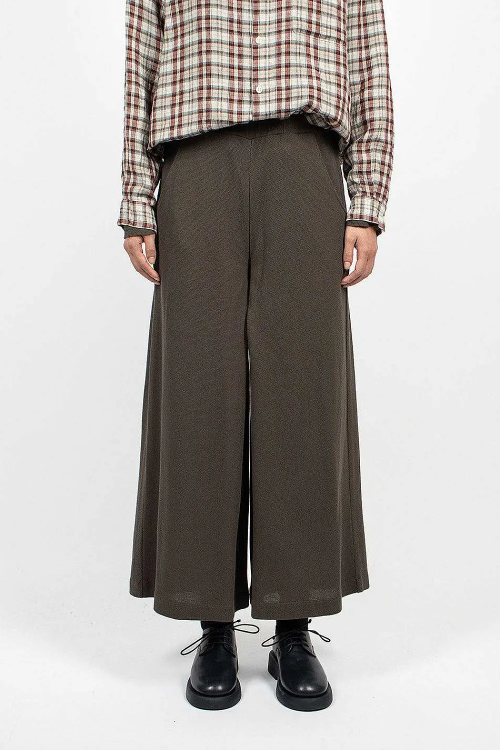 Vlas Blomme & Twelve Pant Charcoal Brown| Trousers