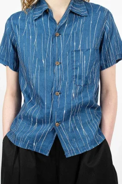 Kapital Aloha French Linen Shirt Indigo| Shirts