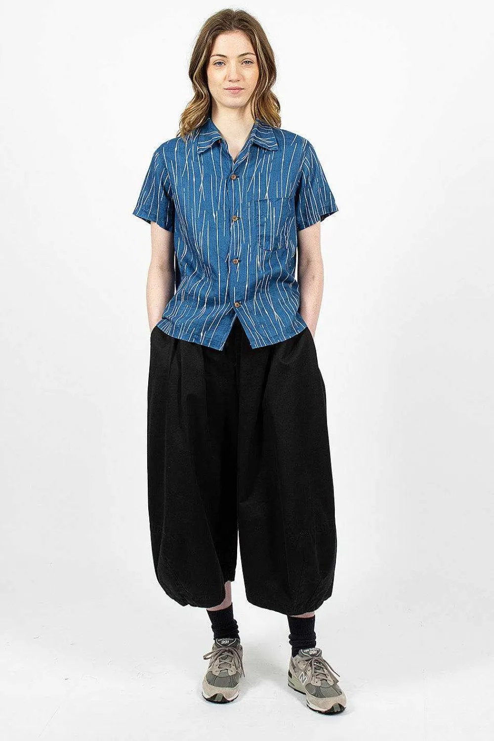 Kapital Aloha French Linen Shirt Indigo| Shirts