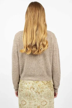 Acne Studios Alpaca Polo Mushroom Beige| Tops