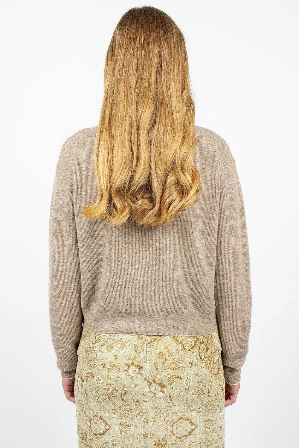 Acne Studios Alpaca Polo Mushroom Beige| Tops