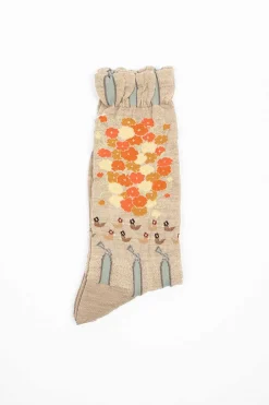 Antipast Am-771 A Fine Day Socks Beige| Tights & Socks